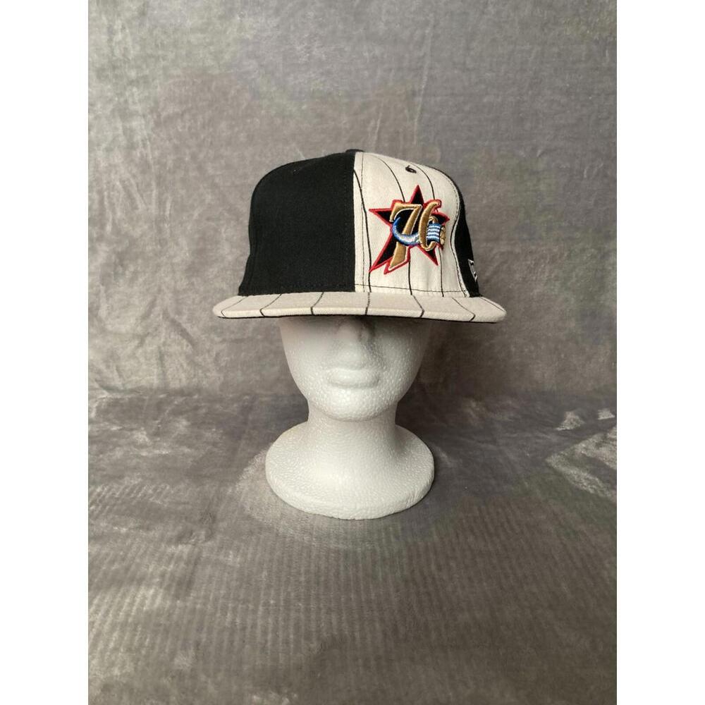 Vintage Philadelphia 76ers Edgecombe Hat Cap Fitted 7 1/4 Made In USA 100% Wool